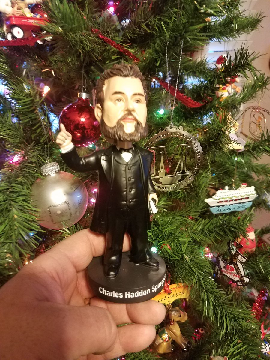 Classen1's tweet photo. I'm so glad that @KadenClassen attends @MBTS, otherwise I wouldn't have received a #CharlesSpurgeonBobblehead from @_swordandtrowel for Christmas! https://t.co/HaJ8itQJ3v