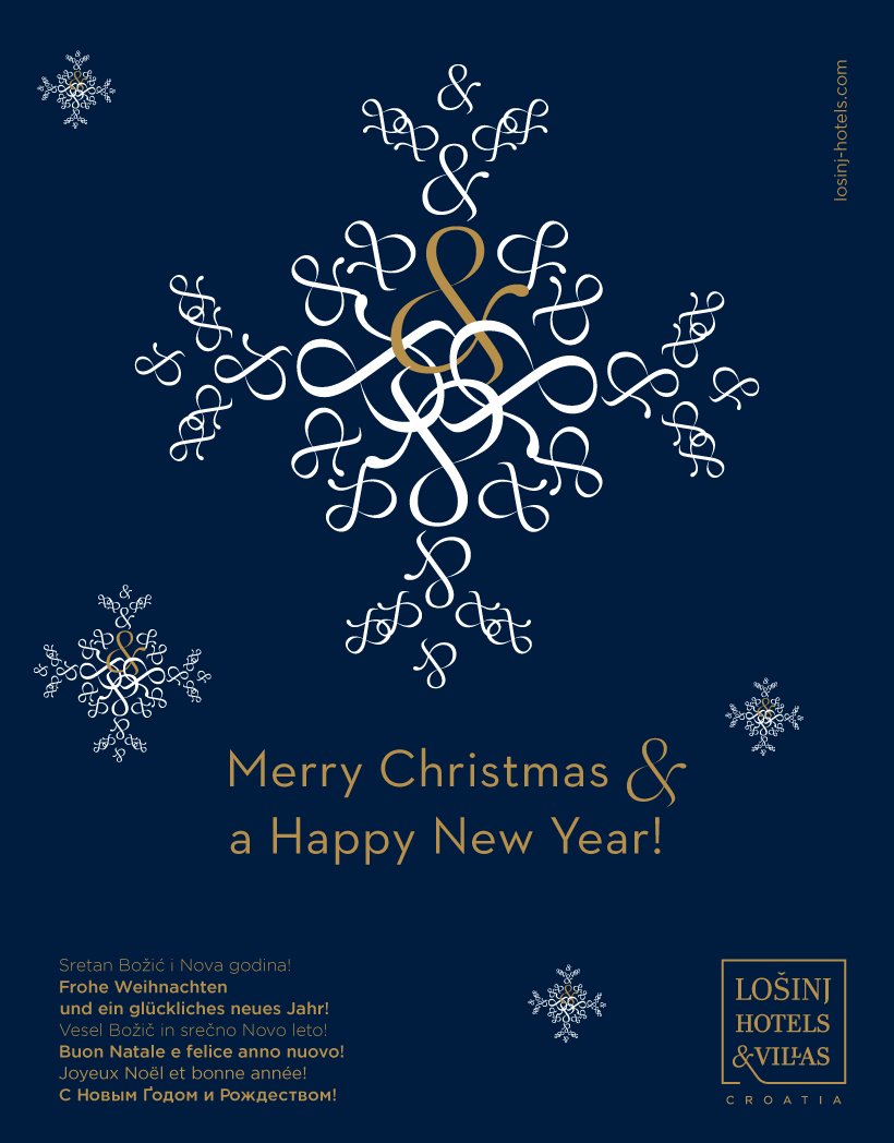 Merry Christmas &amp; a happy New Year to all our dear guests and friends!
#merrychristmas #losinjhotels #losinj #Croatia