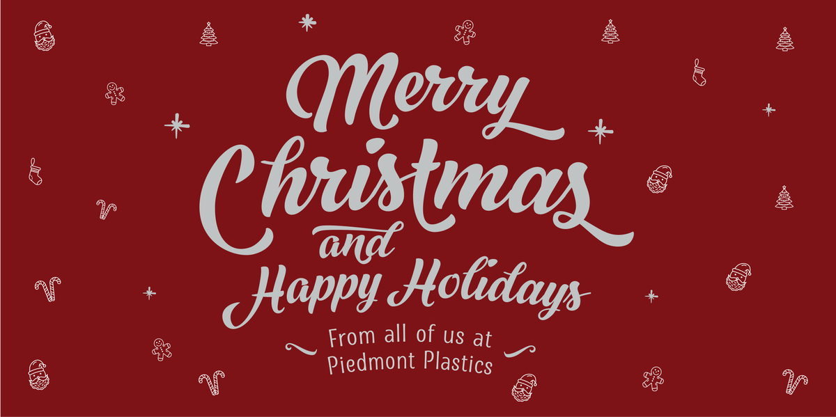 piedmontplastic's tweet photo. Merry Christmas from the Piedmont Plastics Family! We hope you have a wonderful holiday season with your family and friends! #HappyHolidays #PiedmontPlastics #WhereSolutionsTakeShape https://t.co/waRQJlUBF1