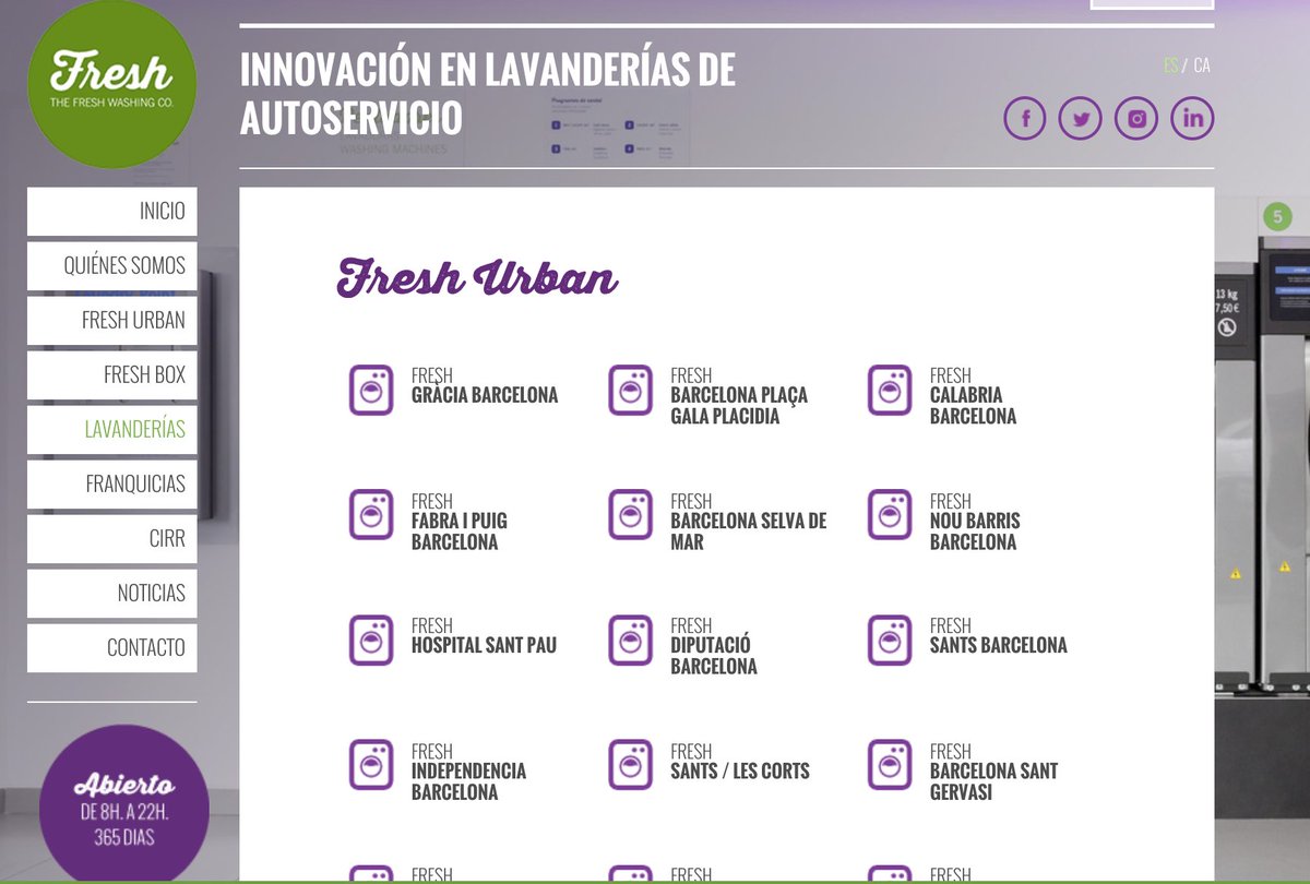 FreshWashingCO's tweet photo. Cada una de nuestras lavanderías de autoservicio tienen su espacio personalizado en nuestra web. Descubre todas las ventajas con las que cuentan nuestras #FreshUrban ➡ https://t.co/lhLs8zcuXT

#franquicia #negocios #emprender #emprendedores https://t.co/66Zw09G5ar