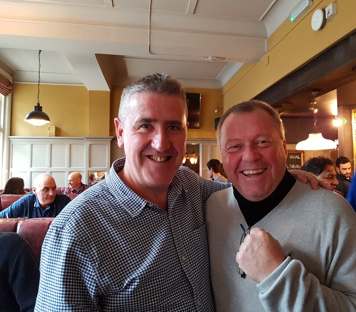 He said he would volunteer about three months ago, and despite training this morning he still came. <a href="/AFCWimbledon/">AFC Wimbledon</a> manager Wally Downes.