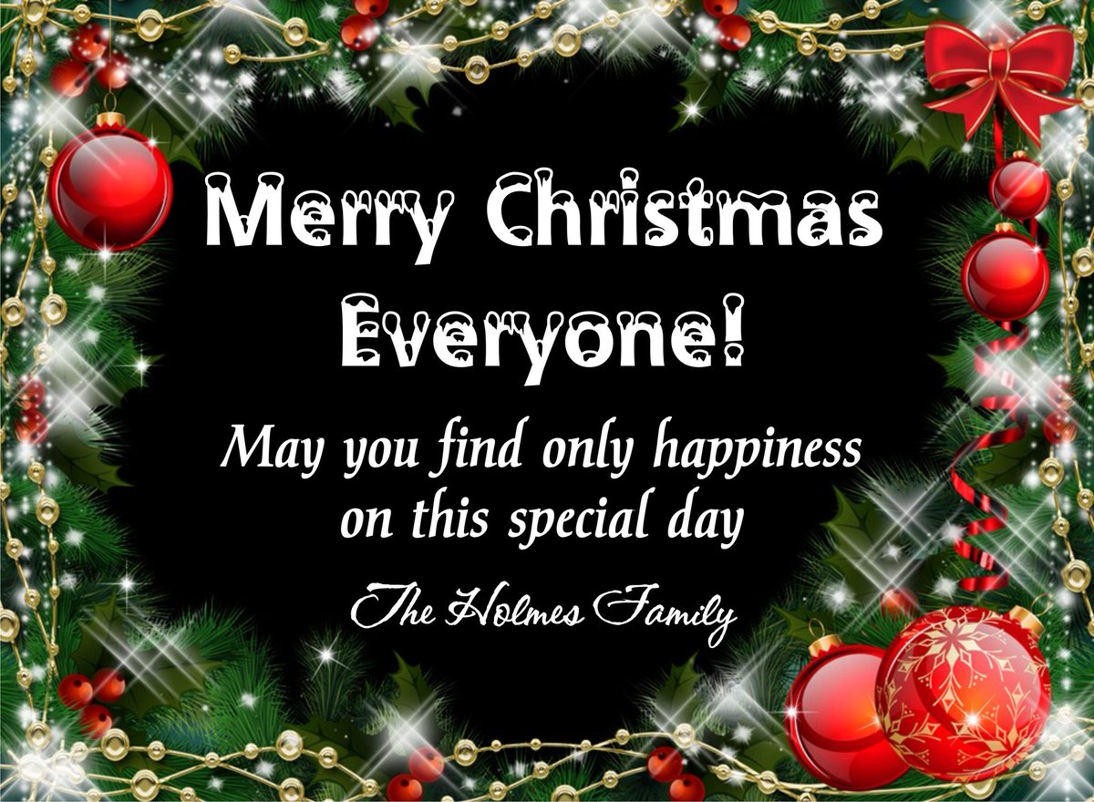 All the very best to everyone on this special day. Especially to those who are on the job today - when they'd probably prefer to be home with loved ones. Merry Christmas!