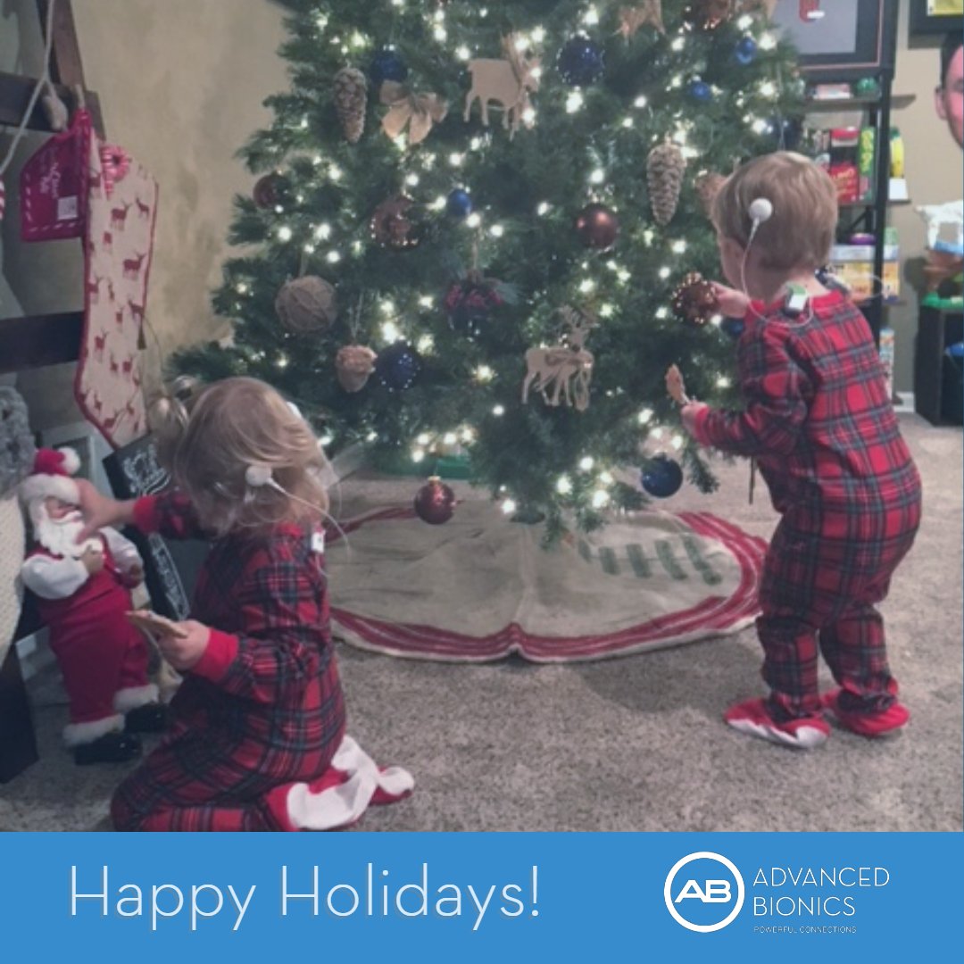 AdvancedBionics's tweet photo. Wishing everyone the Happiest of Holidays from our family to yours! 🎄❄️☃️📸Amanda M.
.
.
#HappyHolidays #Twinning #realABrecipient https://t.co/Fu5SdY3NzB