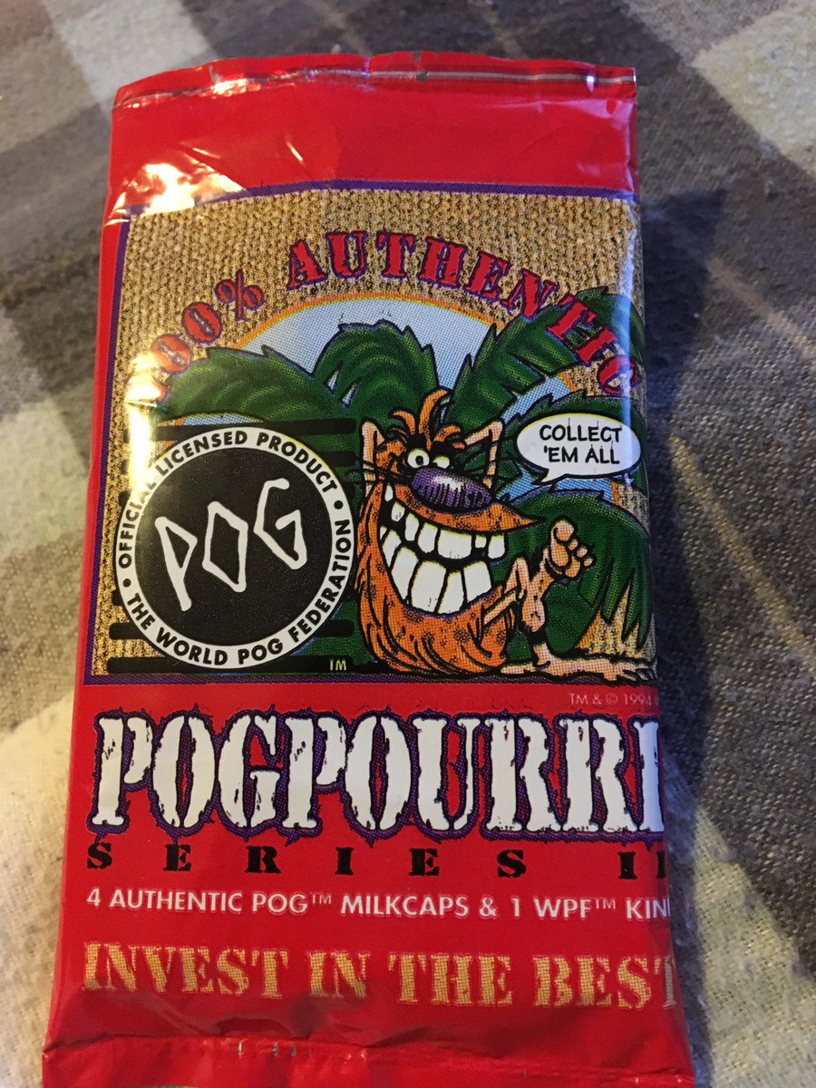 maccytothedee's tweet photo. Multiple people in my extended family received packets of Pogs for Christmas as part of a long-running gag. I have never seen so much delight in peopleโs faces. #Pogs #BringBackPogs https://t.co/HH66LdRKGz