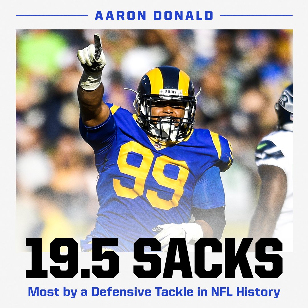 ESPNNFL's tweet photo. Aaron Donald has been an absolute STUD 💪 https://t.co/k9mBYPPA4v