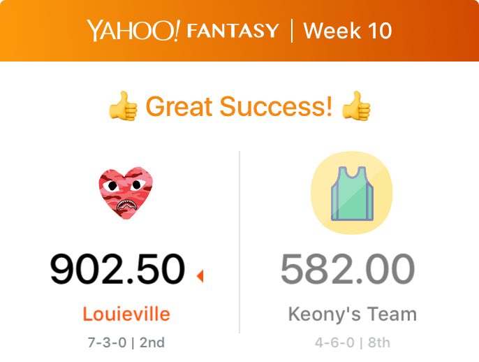 CheckTheNuAnce's tweet photo. @YahooFantasy #FeeltheWins don’t set my line up this week 🤦🏾‍♂️ https://t.co/DqkMTLozD4