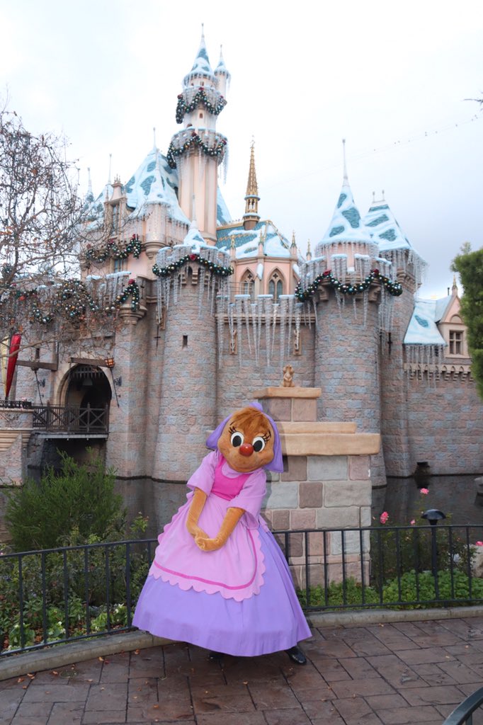 360DegreesofDis's tweet photo. #Perla welcomed us into #Disneyland this #Christmas morning! #DLR #ExtraMagicHour #DisneyChristmas #DisneyHolidays #Cinderella #DisneyCastle #SuzyandPerla #パーラ #ChristmasDay2018 https://t.co/fNHyfDfhfg