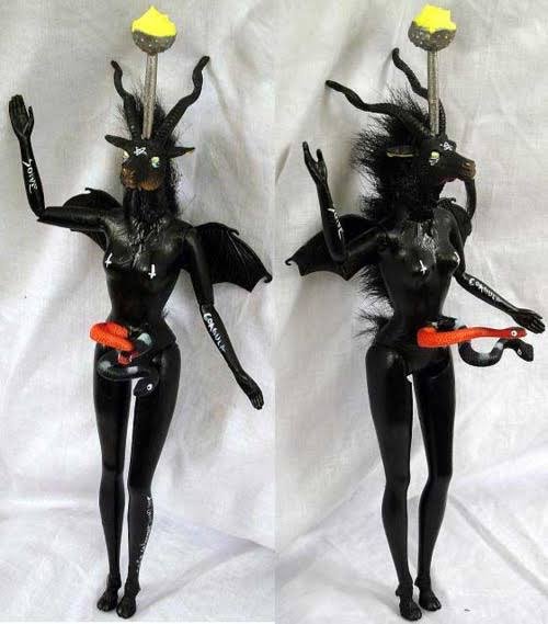 Baphomet barbie doll