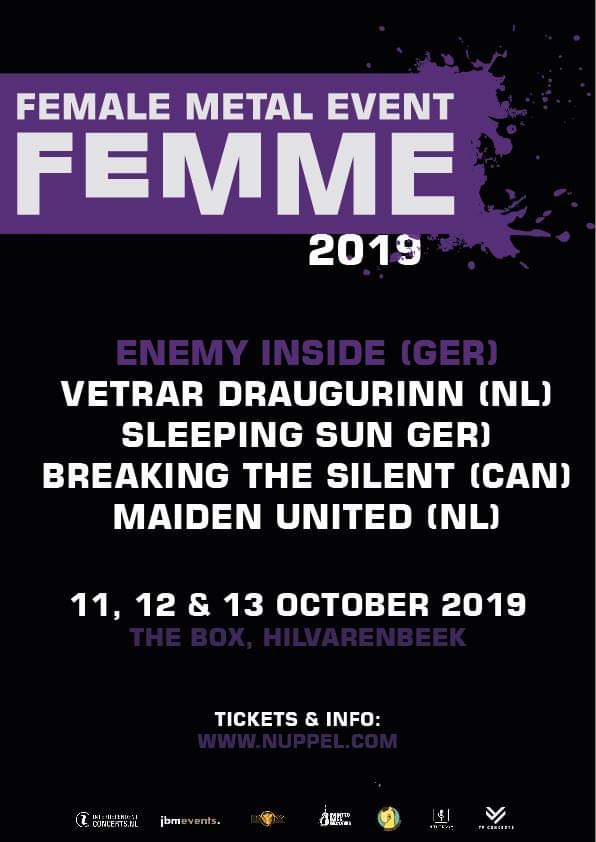 We're happy to announce Enemy inside @ FemME. With the album "Phoenix" they managed to be picked in the list of best five albums of 2018 by Progressive Rock / Metal fans #Metal #FemaleFrontedMetal #FemMe
