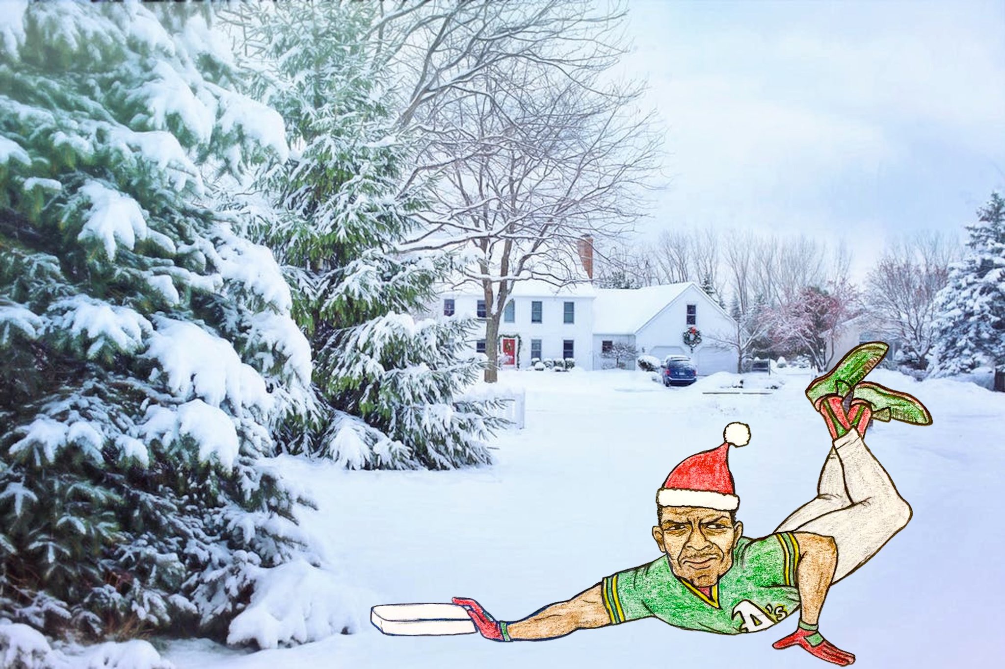 Wishing you a merry Christmas and a happy Rickey Henderson s birthday! 