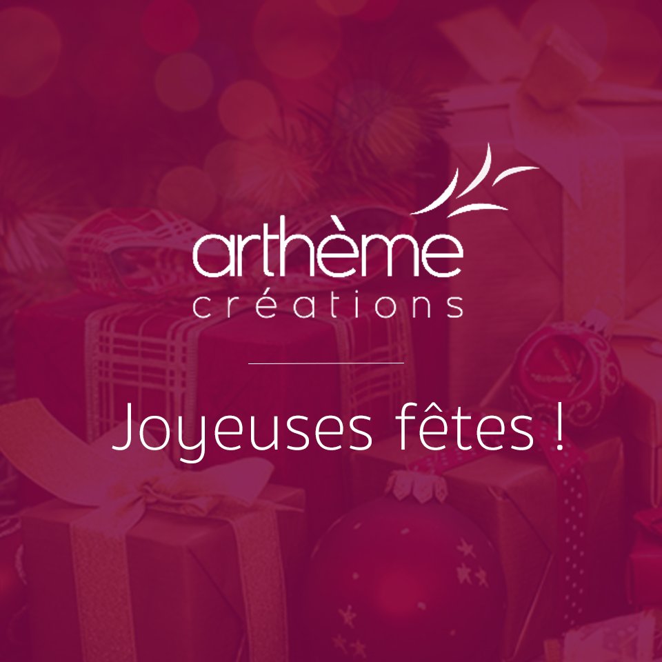 ArthemeCrea's tweet image. Toute l’équipe Arthème Créations tient à vous souhaiter d’excellentes fêtes de fin d’année.