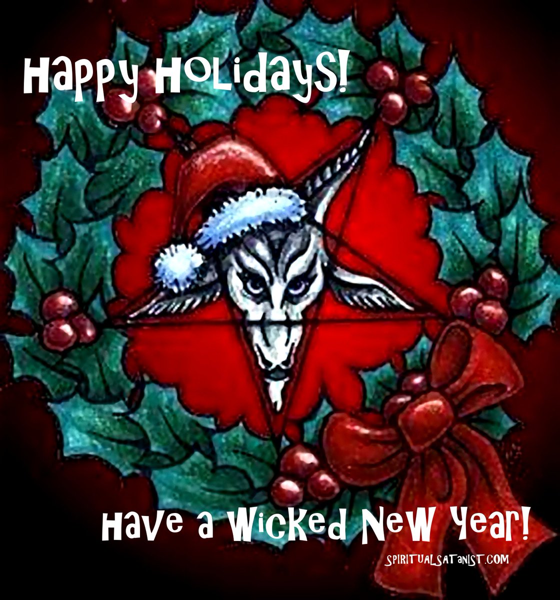 VenusSatanas's tweet photo. Wishing You and Yours a Happy Holiday Season and a Wicked New Year! https://t.co/M11pFCM7iB