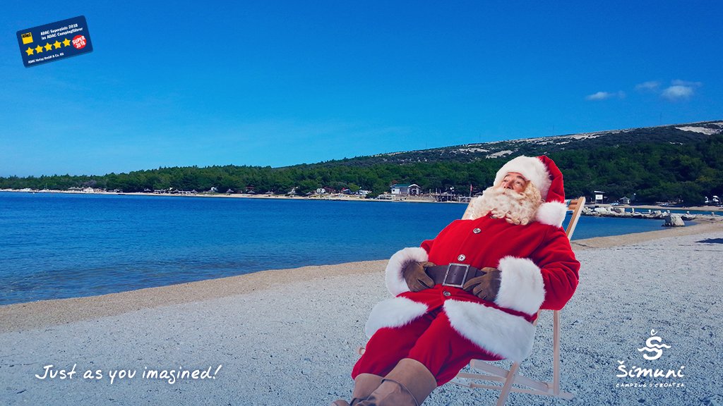 camping_simuni's tweet photo. 🚨 #SantaALERT 🚨 Mr. Santa is spotted chilling around Šimuni! 🎅 Don't worry, he will certainly come to your town after his joyful break! 🎄 #MerryChristmas https://t.co/k6ofrYzxUj