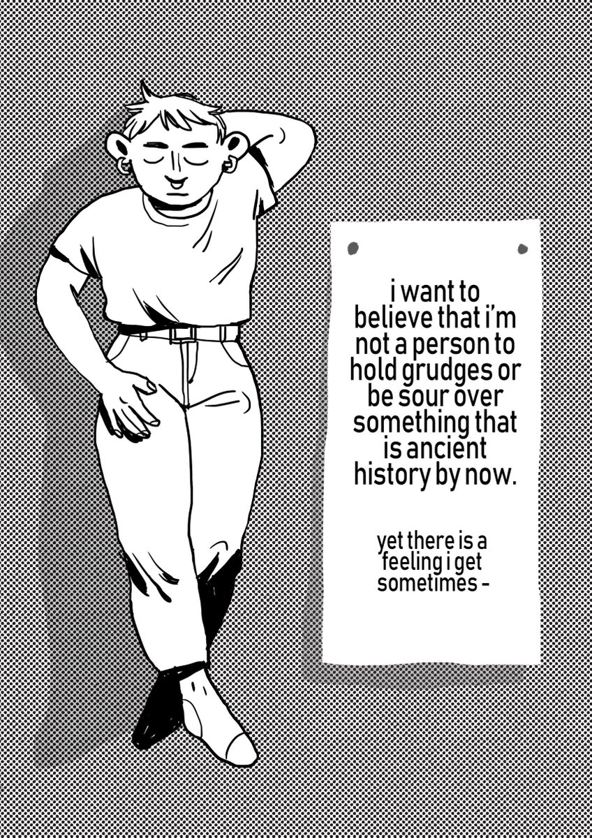 few months ago i made an 8-page long zine about feeling bitter and weird over breakups. 
i'm finally ready to share it! 
you can get it on my gumroad : https://t.co/woKV4MUrx5
?✨? 