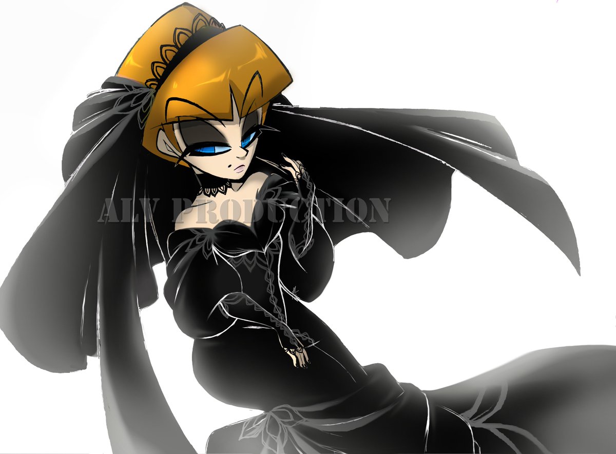 ALVWhitefox89's tweet photo. I've been ask so many times on Tumblr about my #oc #RoseTornFire being in a #weddingdress . I just couldn’t come up with how or why she would be in one so I just decided to draw how I would see her in one. For some reason I feel she would look better in a Black. #dress_design https://t.co/xI0p63BKSd