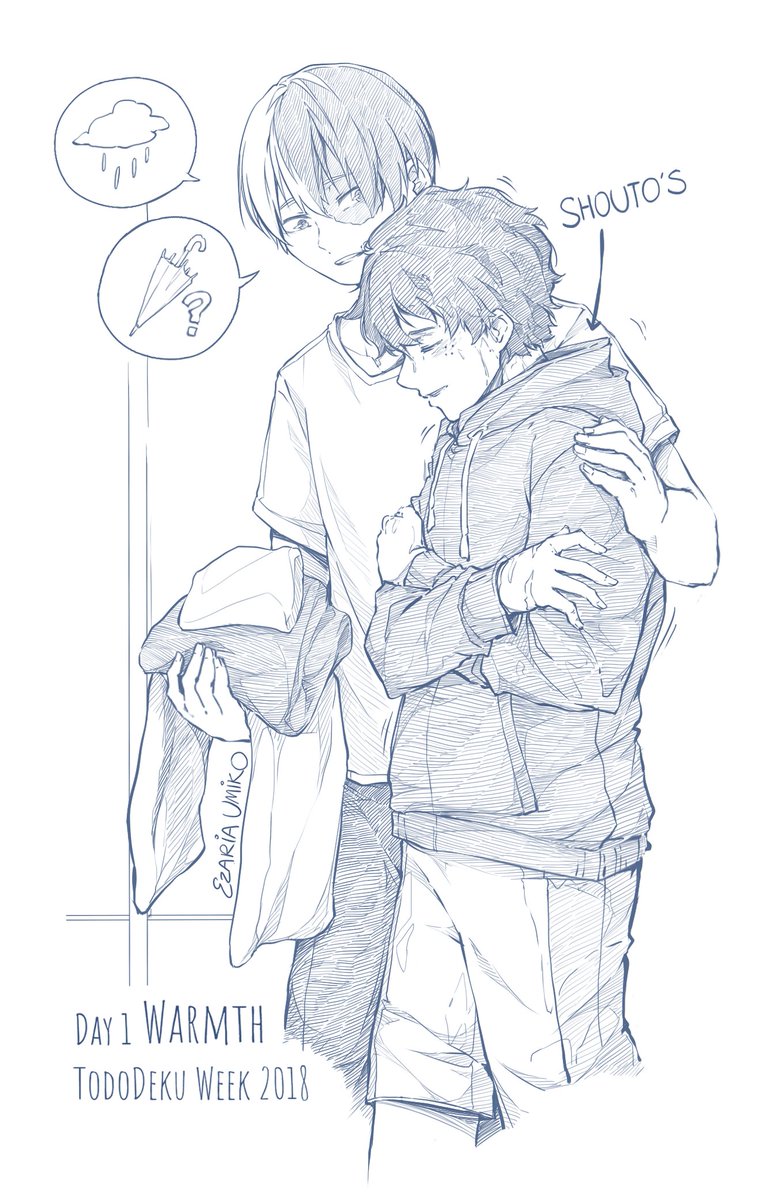 #TodoDeku #轟出 | TodoDeku Week 2018
Accompanying art for The Rises and Falls of Your Breaths, a TodoDeku Week fic, by @CrzAngel96. Very slice of life but very much TodoDeku style. ( ᐛ )و  
https://t.co/KlWzCfT0kk 