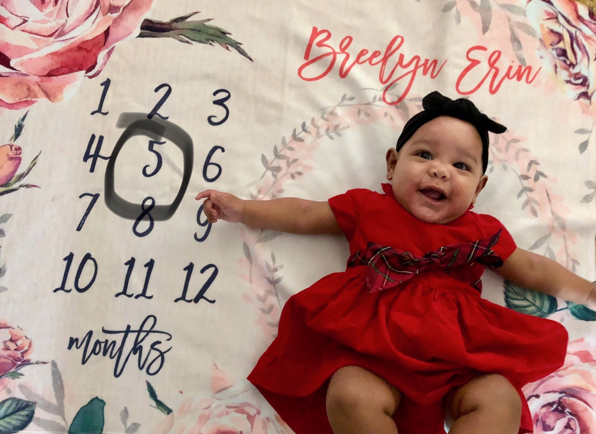 5 months baby girl photoshoot ideas