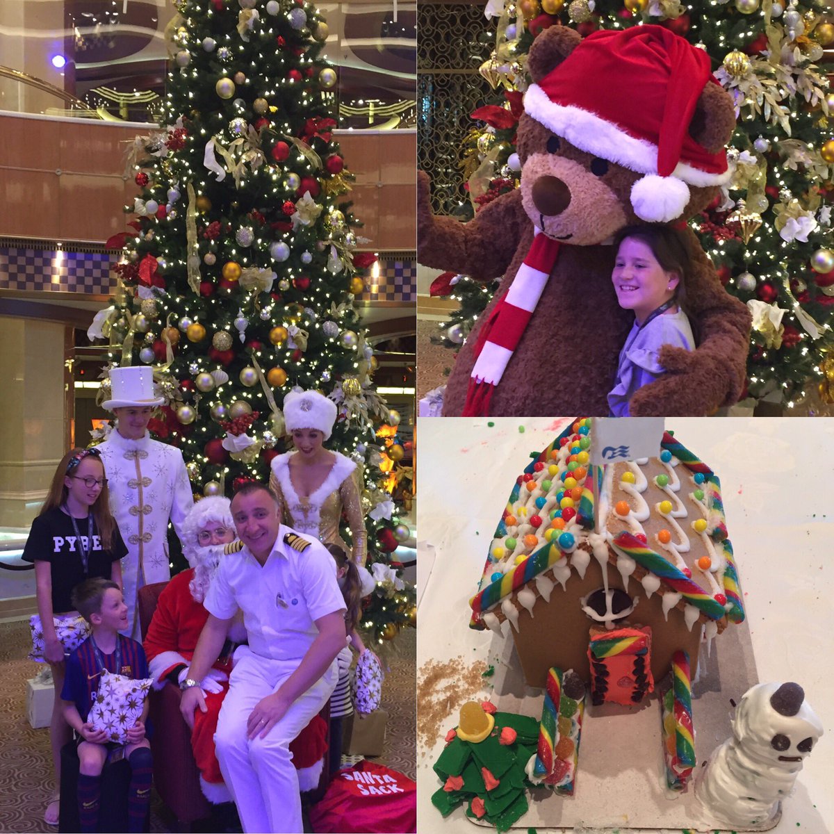 gordonkho's tweet photo. So much joy on #RegalPrincess this #Xmas day.  #GingerbreadHouse contest, #StanleyTheBear, #Captain @PrincessCruises #ComeBackNew https://t.co/yXgV4CGRPw