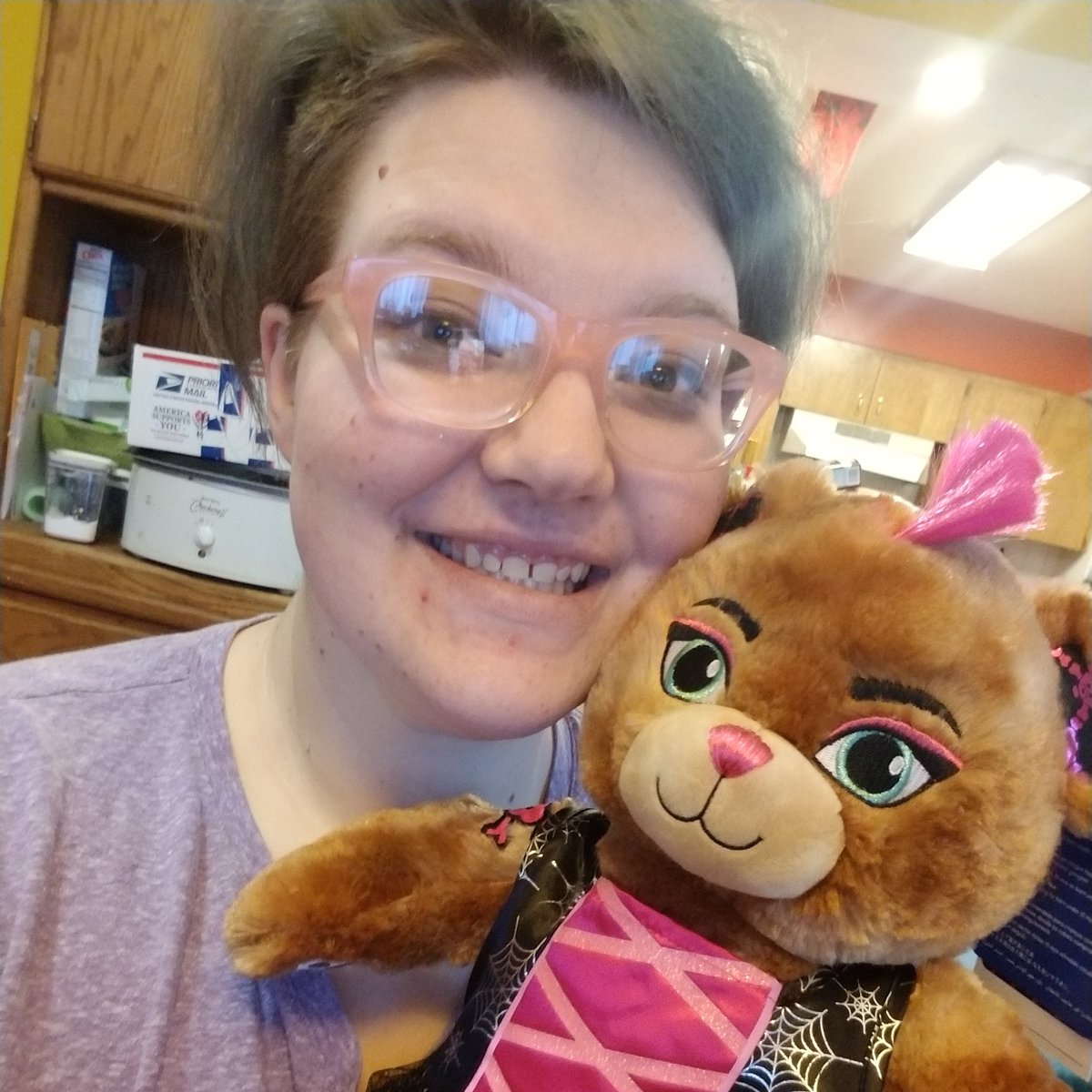 jayybiirrd's tweet photo. Made breakfast and def got a build a bear of myself. #mohawklife Merry Christmas. https://t.co/mH3zN9ocAG