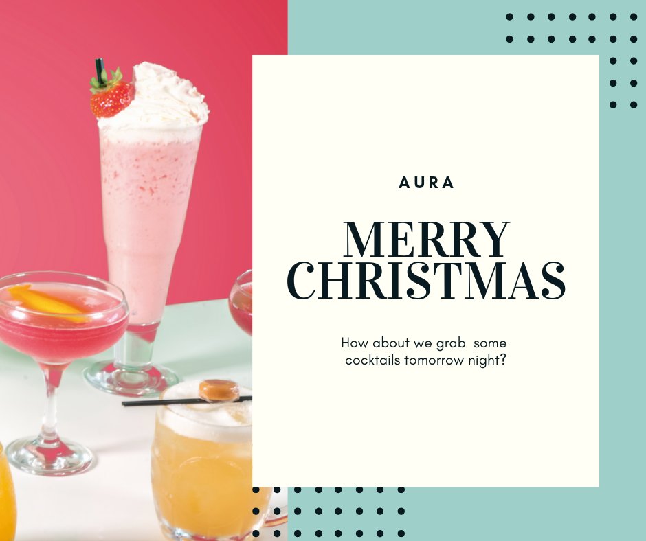 The Aura Team wants to wish you a Merry Christmas! Two more events to go:

Boxing Day - Lisa Maffia (£5 Tickets Online)
New Years Eve - Just Kiddin Event