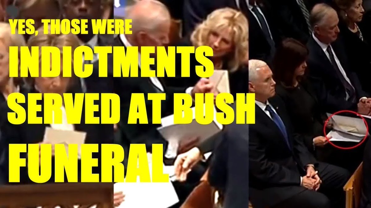 goodlysociety's tweet image. Yes, Those Were Indictments Served At Bush Funeral dlvr.it/QvM046
