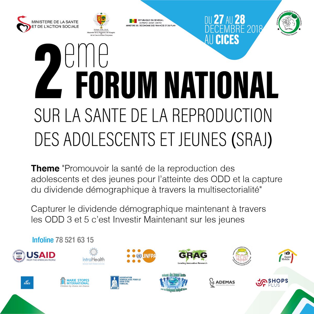 Promouvoir la Santé de la Reproduction des Adolescents et Jeunes pour l'atteinte des ODD et la Capture du Dividende Demographique à Travers la Multisectorialité.