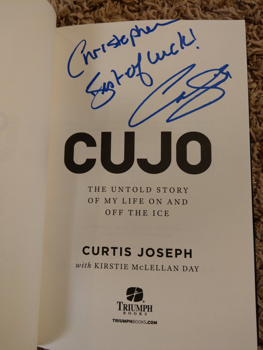 CujoCollector's tweet photo. When your friends and Santa know you so well... 😊 I don't live anywhere near a stop on the #CujoBookTour but some dear friends thought of me. Merry Christmas, everyone! Be blessed! @Cujo #stlblues #Oilers #LeafsForever https://t.co/iizvysCnPE