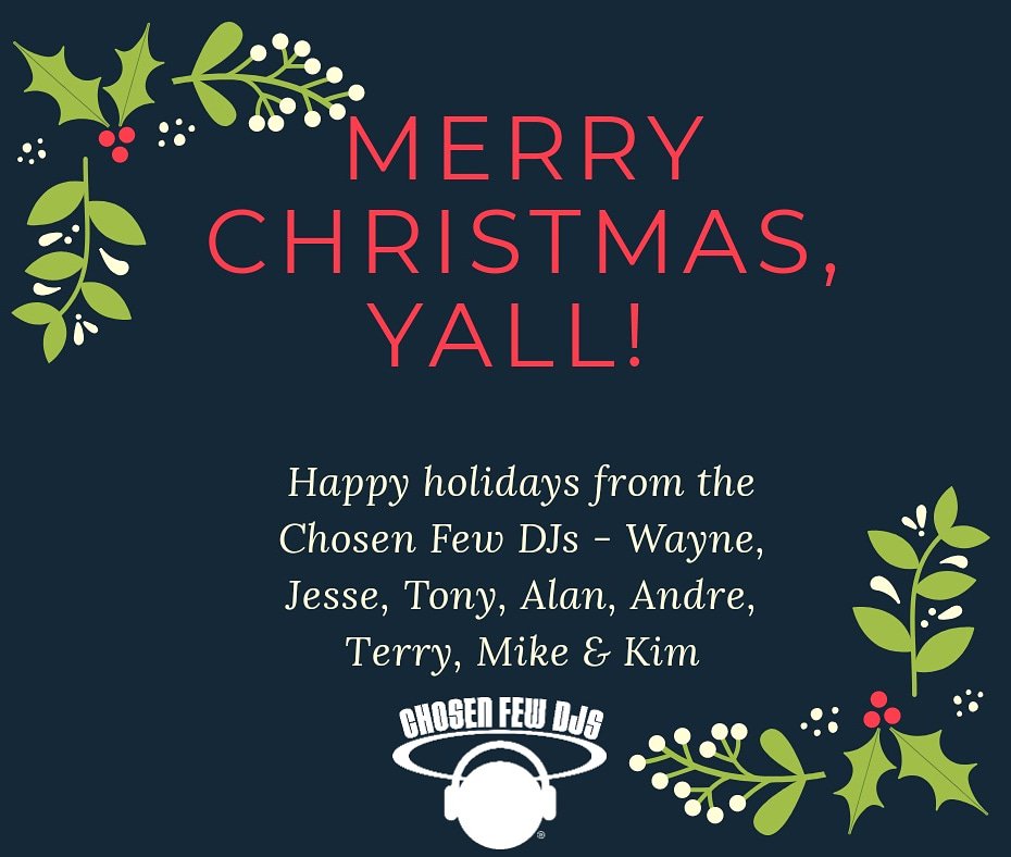 Chosen_Few_DJS's tweet photo. Merry Christmas from all of us to each one of you! Love, the #ChosenFewDJs- @djwaynewilliams, @DJJesseSaunders, @DJTonyHatchett, @djalanking, #DJAndreHatchett, @djterryhunter, @tharealmikedunn & #KimParham
♥️♥️♥️♥️♥️♥️♥️♥️ https://t.co/aUcs41c3P0