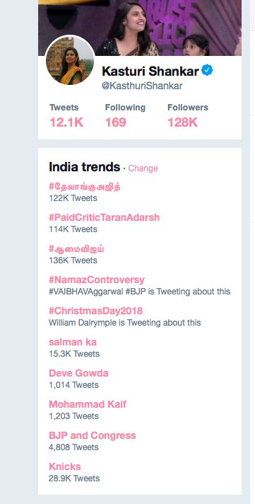 adapaavingalaa !  India trending 🙁🙁
#தேவாங்குஅஜித்  #ஆமைவிஜய் hashtags. How did this begin?

This kind of negative fanaticism is not good for anyone- the fans as well as the actors . Thala #AjithKumar and Thalapathy #Vijay need to address this problem jointly.