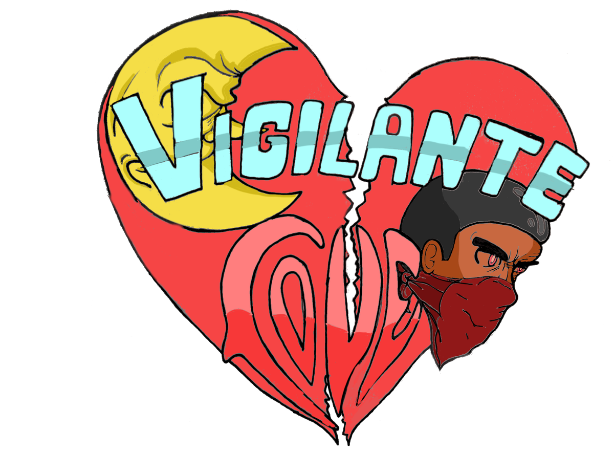 OhkiriNoKoju's tweet image. my brother blessed me for the holidays with a t shirt design for my video game #feelingBlessed #twoVersions #pixelArtOrTraditional #vigilanteLoveKickstarterComingSoon #fracturedPersonalityLPcomingSoon