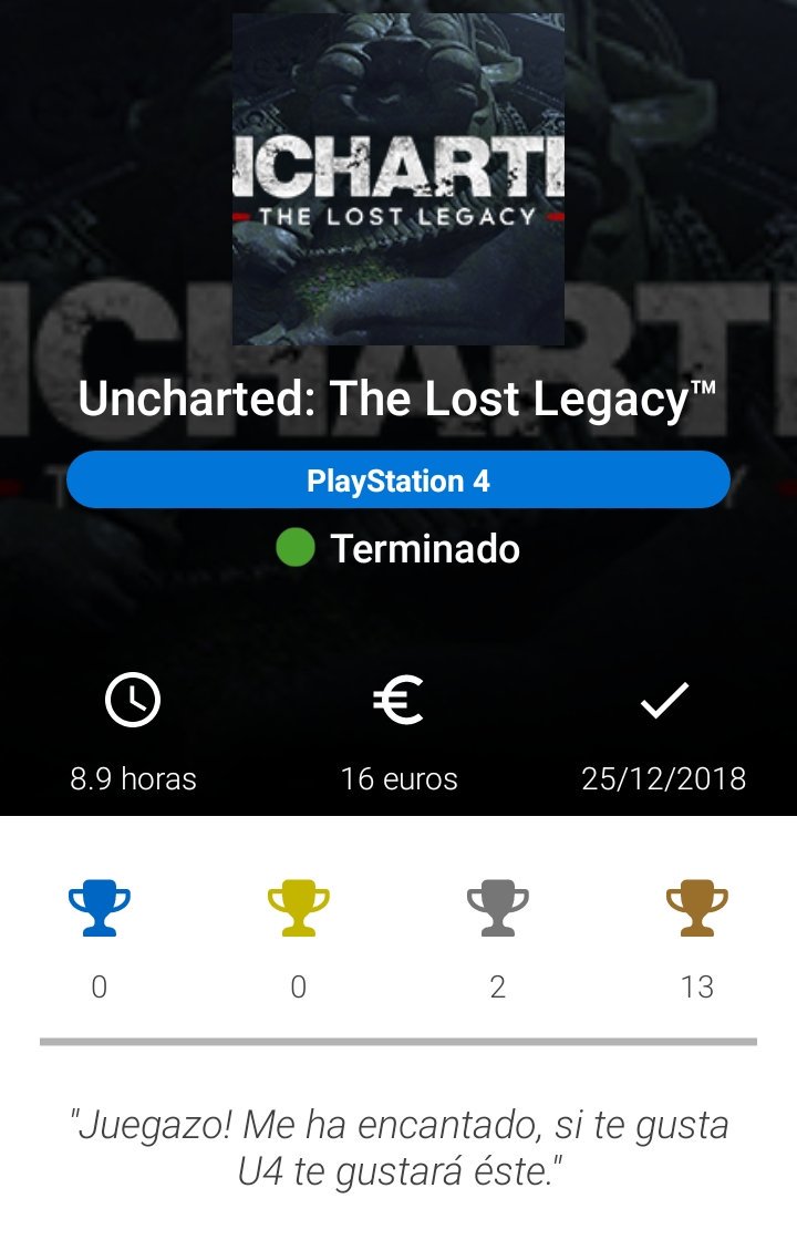 reaktive71's tweet image. Posiblemente el último juego que termino en 2018 😁

Echa un vistazo al juego que tengo en #Gamerbase