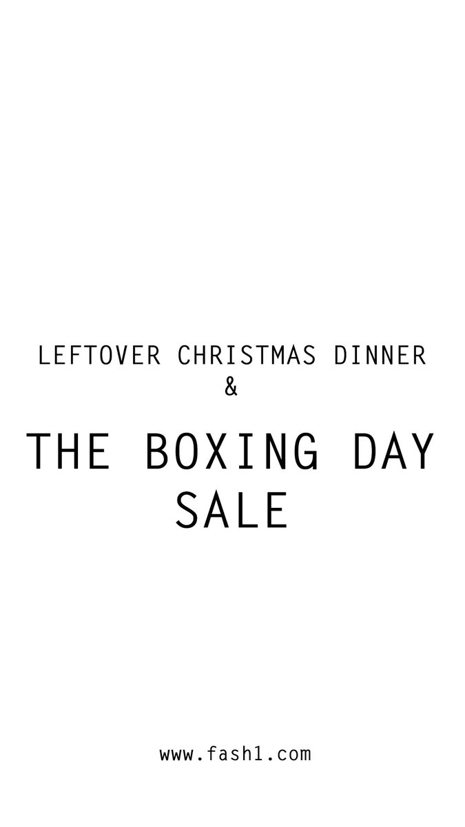 Just a few hours to go..... Our secret BOXING DAY SALE starts 11pm tonight at fash1.com. Keep your eyes peeled for our sale code  😎