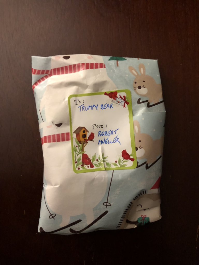 DZgroundhog's tweet photo. So I bought my father-in-law’s Trumpy Bear handcuffs for Xmas https://t.co/2KhyfjB1mh