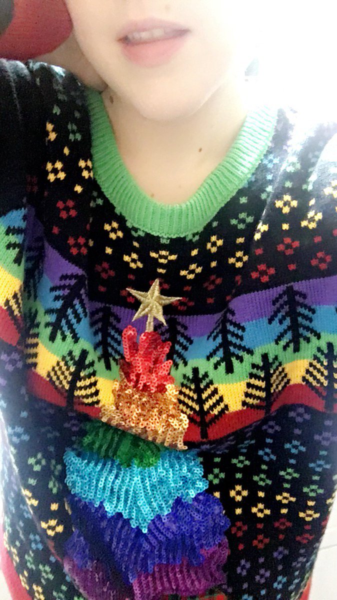 Caved and Took some more pics of my #ChristmasSweater that look more instagram-ish #MerryChrismas