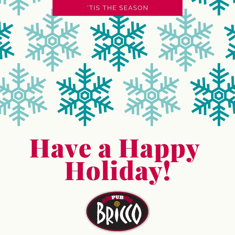 PubBricco's tweet photo. Happy Holidays from our family to yours! https://t.co/vj1wAaRQGX