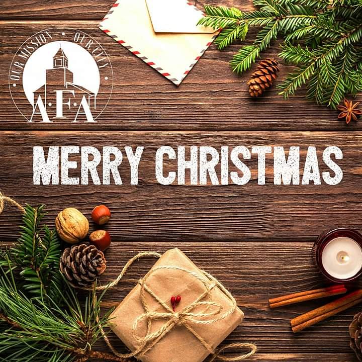 AFAMansfield's tweet image. From all of us at AFA, we want to wish you many blessings this Christmas!

#MerryChristmas #afaLive1

"Committed to God, Walking as Family, Changing Our World"