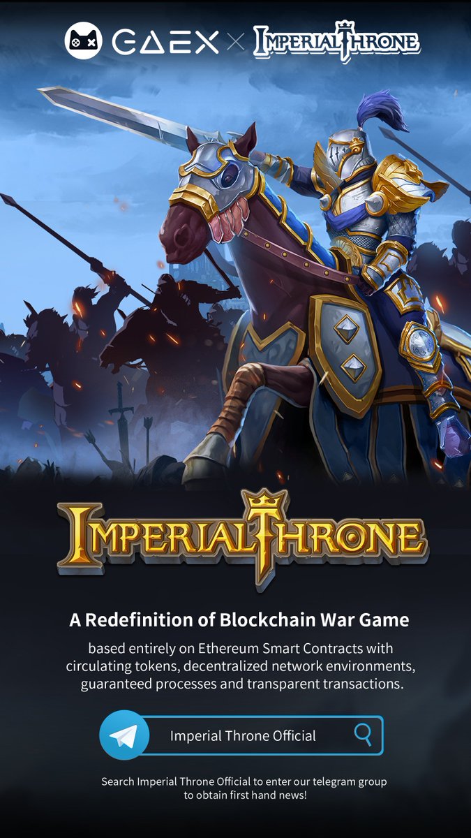 Imperial Throne is finally coming! Wanna play but got no access card??? Post a tweet with #GAEX and <a href="/ImperialThrone_/">test 001</a> and <a href="/GAEX_COM/">GAEX.com</a> , try to get 20 likes or 20 retweet for your post! There's a chance for you to win this access to play!!! Only for top 20 lucky users! Come and play!