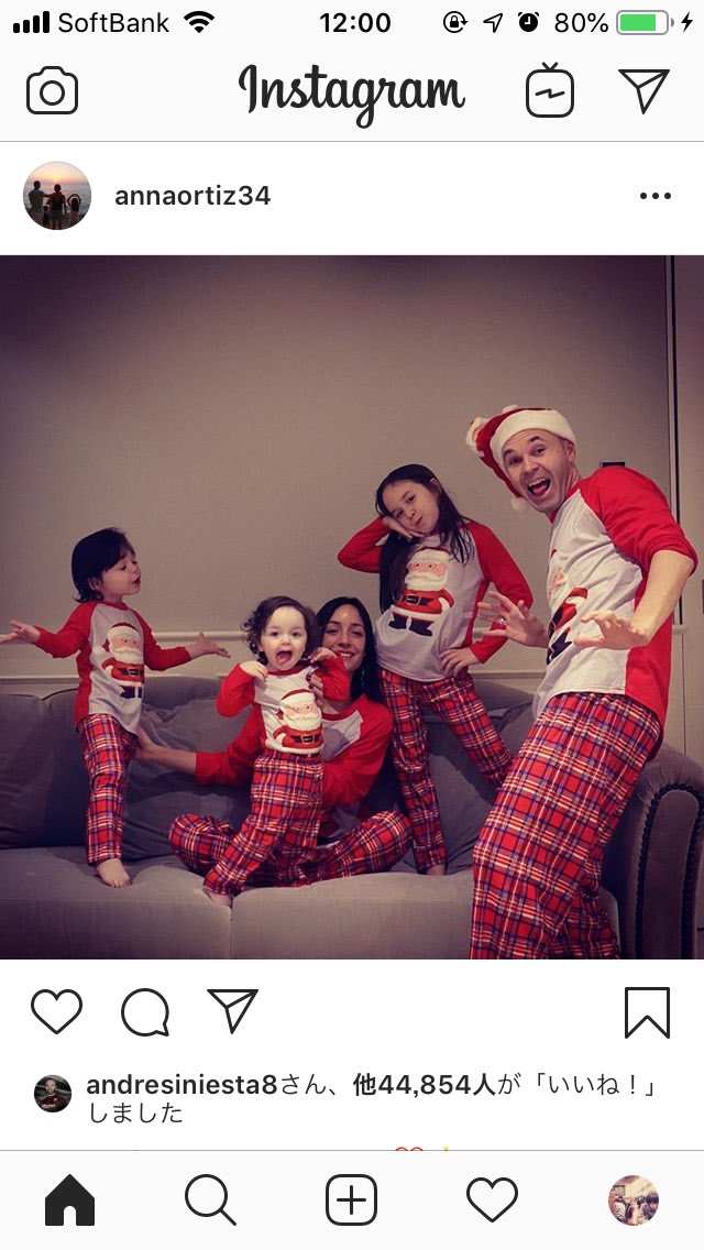 わだ Twitterissa イニエスタファミリーがめっちゃかわいいから見て