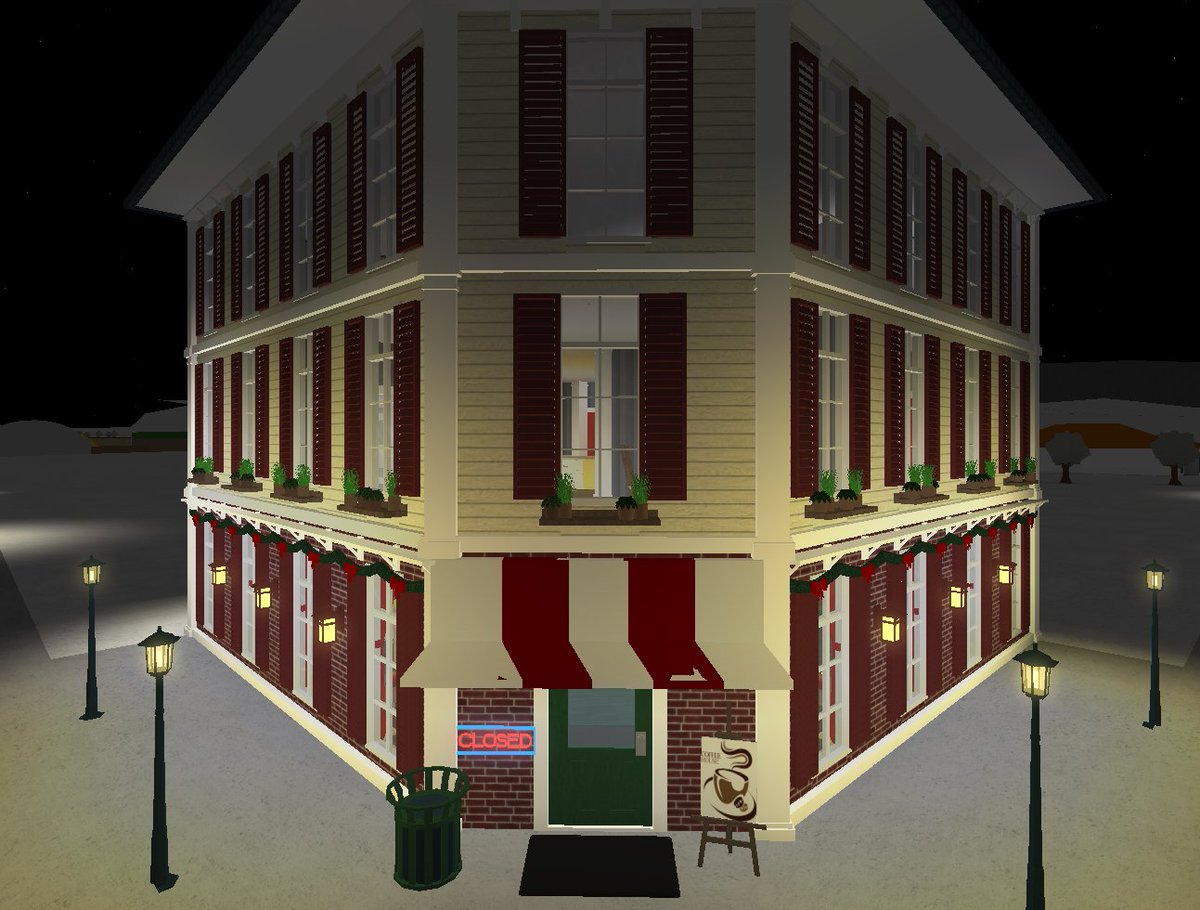 Yuan On Twitter Christmas Corner Cafe 60k A Special Build Just For Christmas Roblox Bloxburg Merry Christmas P S I Did Not Do The Apartments Up Above Https T Co 8cmfctzerh - how to build a cafe in roblox bloxburg