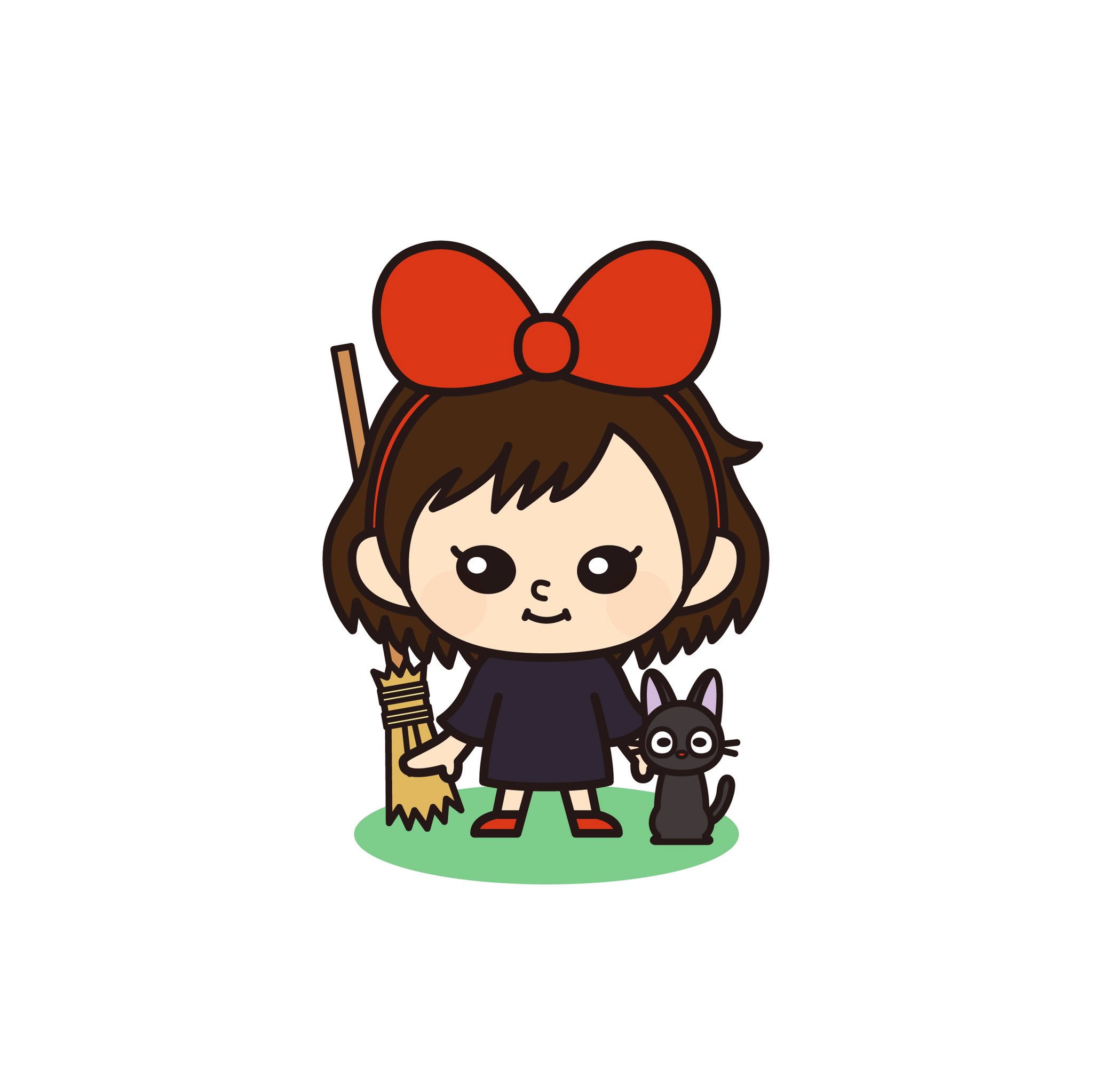 遠藤祐輔 かえるデザイン舎 บนทว ตเตอร 1日1絵 44日目 落ち込む事もあるけれど 私この街が好きです キキ 更新まばらですみません イラスト キャラ ジブリ 魔女の宅急便 魔女宅 スタジオジブリ キキ ジジ