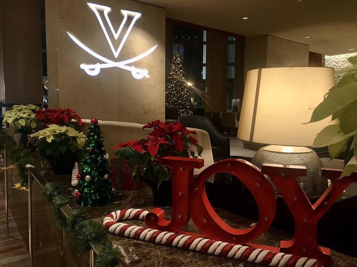 UVAFootball's tweet photo. Great job by @Westin for the Hoos’ arrival in Charlotte tonight for @belkbowl. 
#NewStandard https://t.co/To04S3SQPA