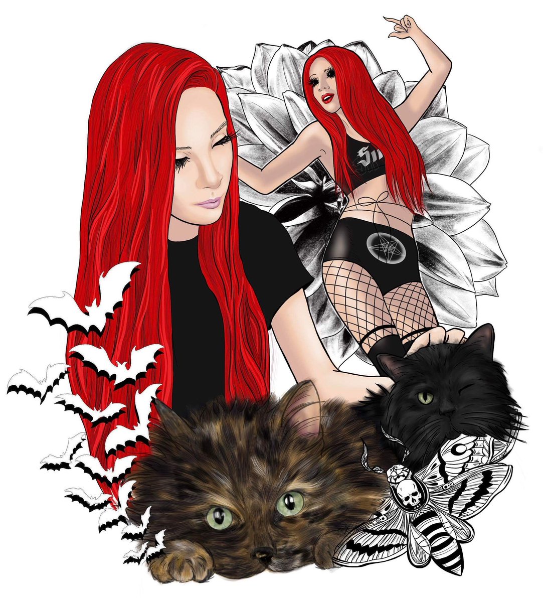 Bree_likes_naps's tweet photo. Oh my GOWD 😍😍😍😍 my bestie, Karma Lavonne drew this for me for xmas. Thank you so much, I love it! 
@KarmaLavonne https://t.co/bpyrVrjCEW
