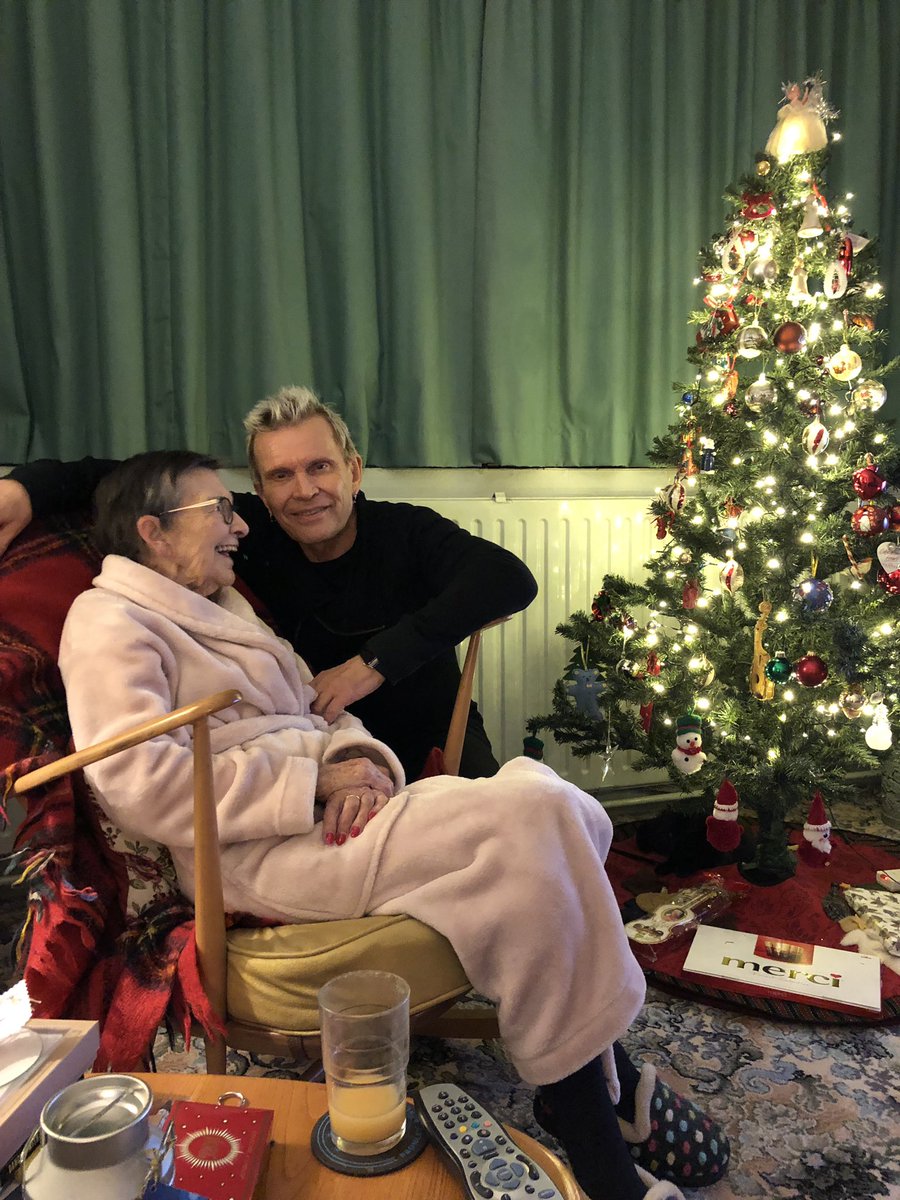 Me and Mum wishing you a Merry Christmas!