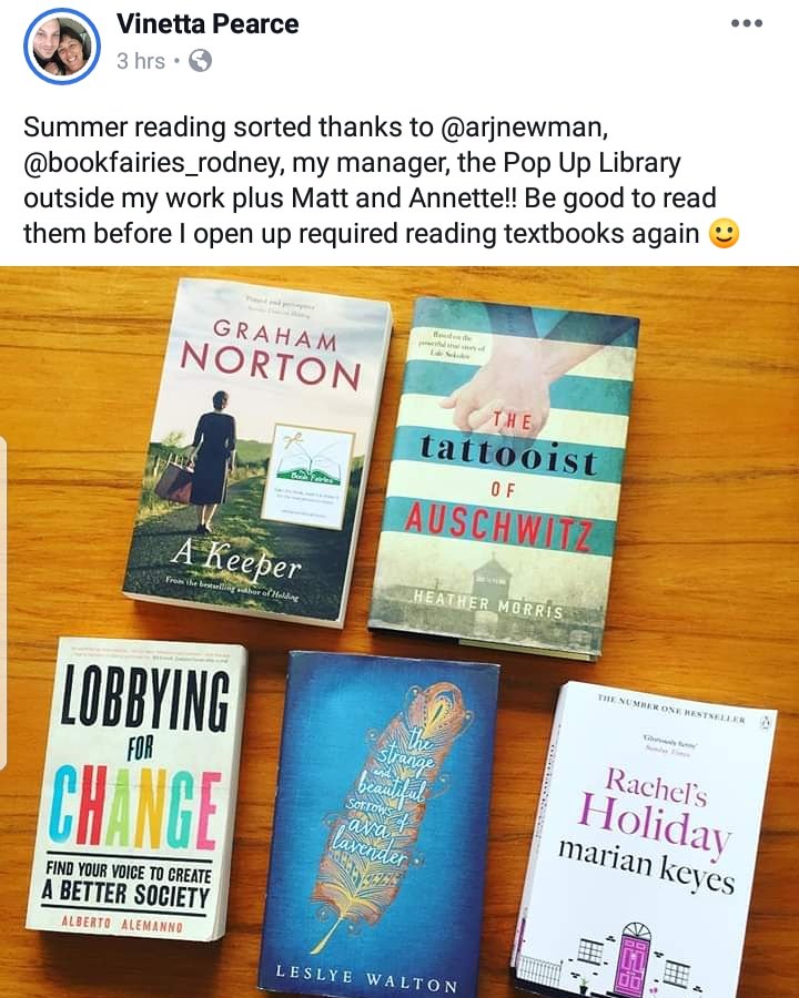 Love knowing there is a #bookfound, especially when it is in with so many other great summer holiday reads.
Happy holidays💚💚
#ibelieveinbookfairies