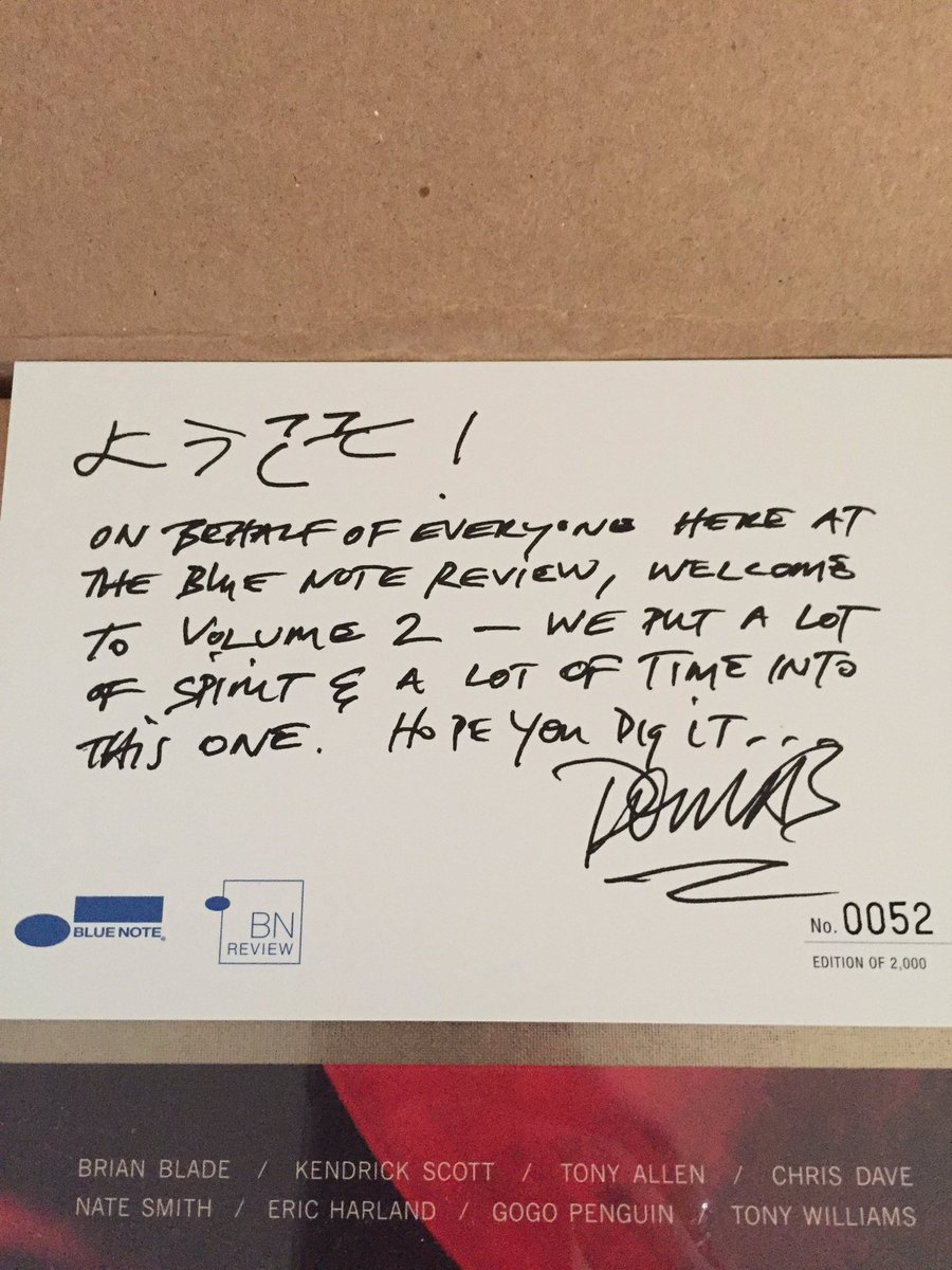 asciamanna's tweet photo. Santa had room in his sleigh for the Blue Note Review Volume 2 @bluenoterecords #bluenotereview https://t.co/29GjV9FSBl
