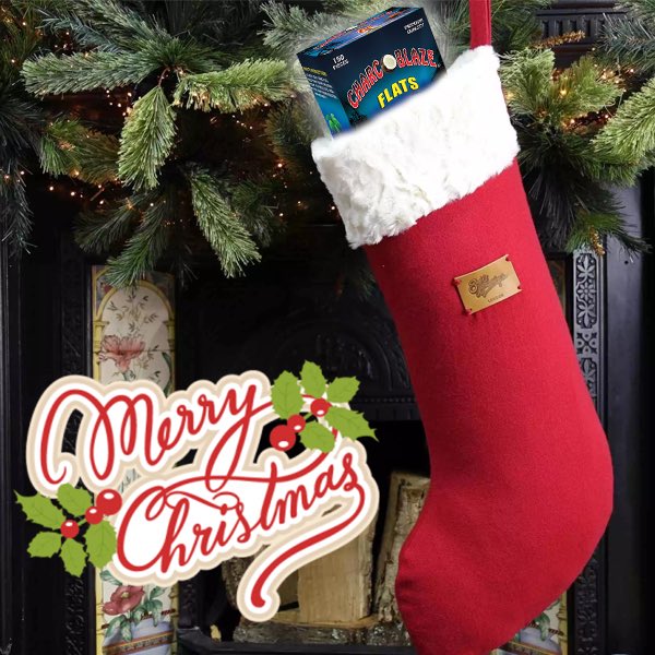 Charcoblaze's tweet photo. Santa makes it seem like getting coals for #Christmas is a bad thing 🔥 Merry Christmas &amp; Happy Holidays from #Charcoblaze ☃️

#MerryChristmas #CoalsForChristmas #HookahCoals #Hookah #Hookahs https://t.co/E0cdvxSifL