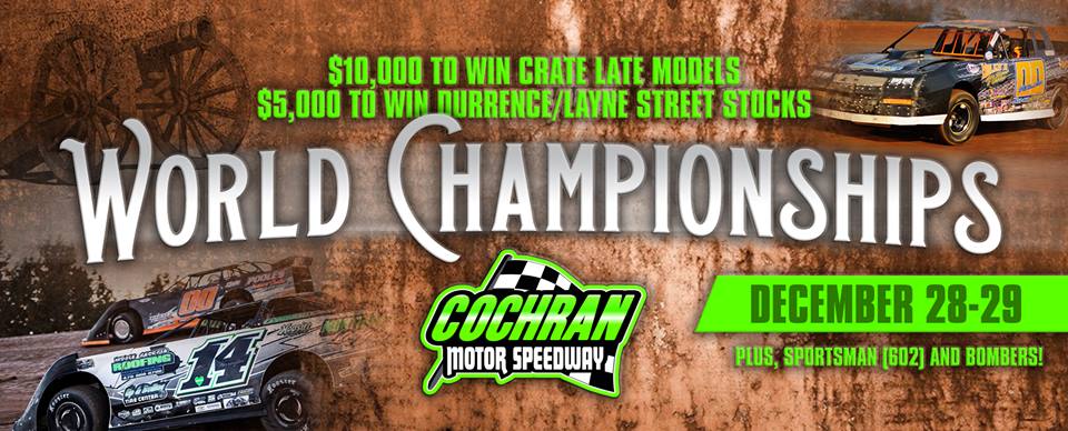 CMSSpdwy's tweet photo. Want to win FREE TICKETS to this weekend's World Championship?  Go to our Facebook page, like us and then share the event post!  There will be a random draw of those who share later this week!  Action packed racing on Thursday, Friday and Saturday night!!! https://t.co/WpFEb0iYrb