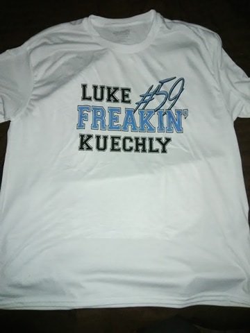 bordimom's tweet photo. May never get to see a game in person, but I GOT MY LUKE KUECHLY SHIRT!!!!! @LukeKuechly @Panthers https://t.co/NTenqZDVYN