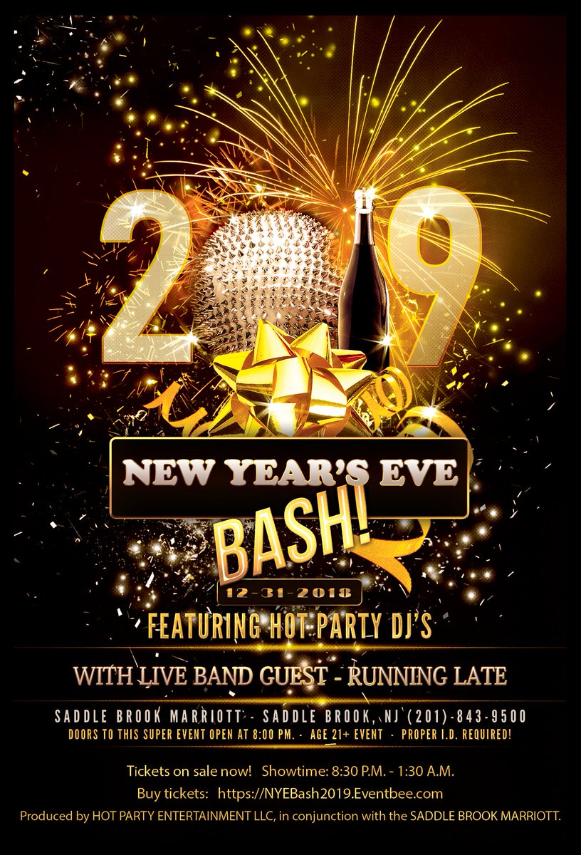 HotPartyEnt's tweet photo. It's almost here!

Guaranteed...The best New Year's Eve Party / Event of 2018-2019! 
Unbeatable value!

Tickets on sale now - $99.00!!!

#NewYearsEveBash2019
#NewYearsEveBash
#NewYearsEveParty
#NewYearsEveEvent
#NYEEventsNearMe
#EventsNearMe
#NewYearsEve

https://t.co/3cAyWq8gsw https://t.co/gIzUzCzOnU