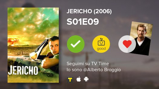 AlbertoCage88's tweet photo. Ho appena guardato l'episodio S01E09 di Jericho (2006)! #tvtime https://t.co/hrVnHLEHsa https://t.co/iN24X6Y15u
